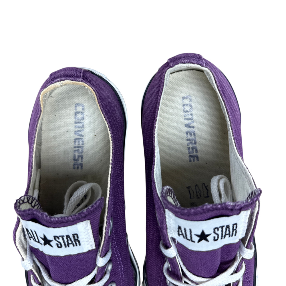 Converse All Star Low Top Purple Sneakers Mens 7 Womens 9 Chuck Taylor Canvas - Picture 8 of 12